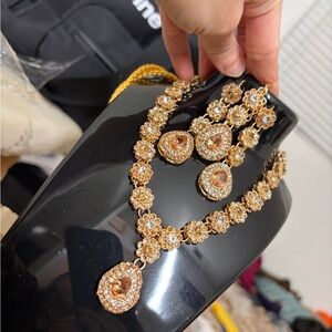 Elegant champagne Jewelry Set